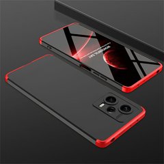 Чохол GKK 360 градусів для Xiaomi Redmi Note 12 4G колір Чорно-Червоний