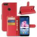 Чехол-Книжка с карманами для карт на Huawei P Smart - Красный фото 1