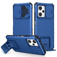 Чохол Kickstand із захистом камери для Xiaomi Redmi Note 12 4G колір Синій