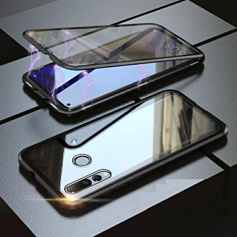Магнитный чехол с защитным стеклом для Huawei P Smart Z - Зелёный фото 2