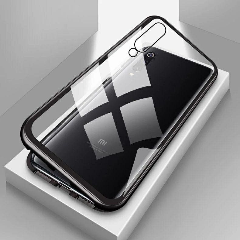 Магнитный чехол Metal Frame для Xiaomi Mi9 SE - Черный фото 7