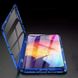 Магнитный чехол с защитным стеклом для Samsung Galaxy A71 - Синий фото 3