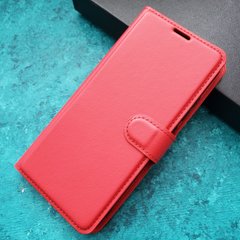 Чохол книжка з кишенями для карт на Xiaomi Redmi 12C колір Червоний