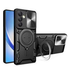 Чохол Magnetic Stand з захистом камери для Samsung Galaxy A35 колір Чорний