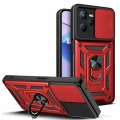 Чехол Defender с защитой камеры для Narzo 50A Prime / Realme C35 цвет Красный