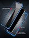 Магнитный чехол с защитным стеклом для Xiaomi Redmi Note 7 - Синий фото 4