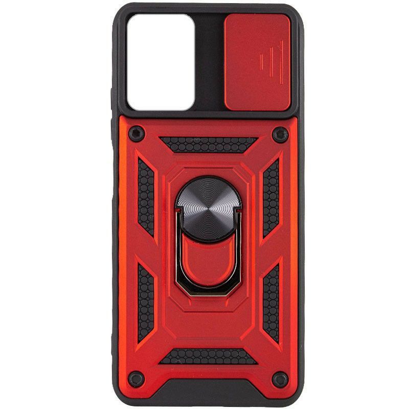 Чехол Defender с защитой камеры для Oppo A57s - Красный фото 2