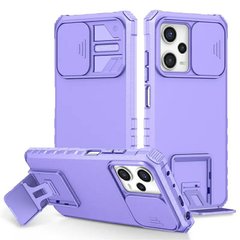 Чехол Kickstand с защитой камеры для Xiaomi Redmi Note 12 5G цвет Фиолетовый