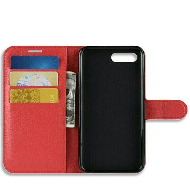 Чехол-Книжка с карманами для карт на Huawei Honor 10 - Красный фото 12