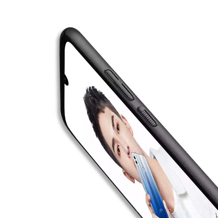 Чехол Бампер с покрытием Soft-touch для Huawei Honor 10 lite - Синий фото 4