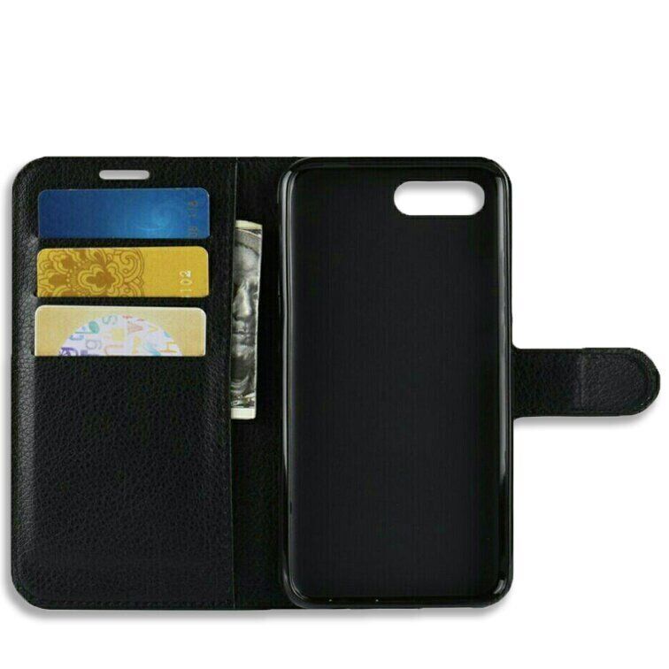 Чехол-Книжка с карманами для карт на Huawei Honor 10 - Черный фото 5