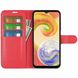Чохол книжка з кишенями для карт на Samsung Galaxy A04 колір Червоний
