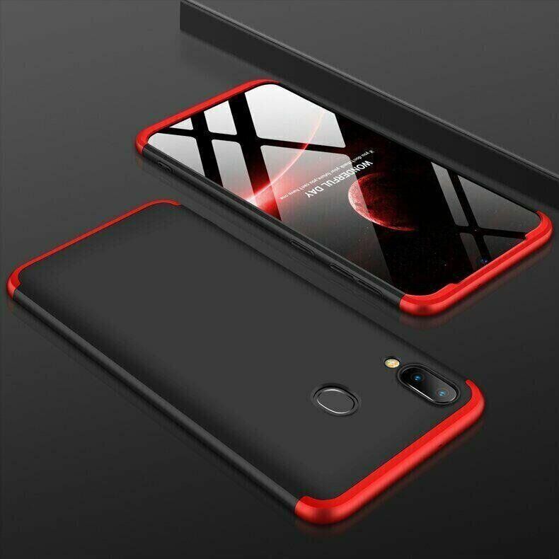 Чехол GKK 360 градусов для Samsung Galaxy A10s - Черно-Красный фото 4