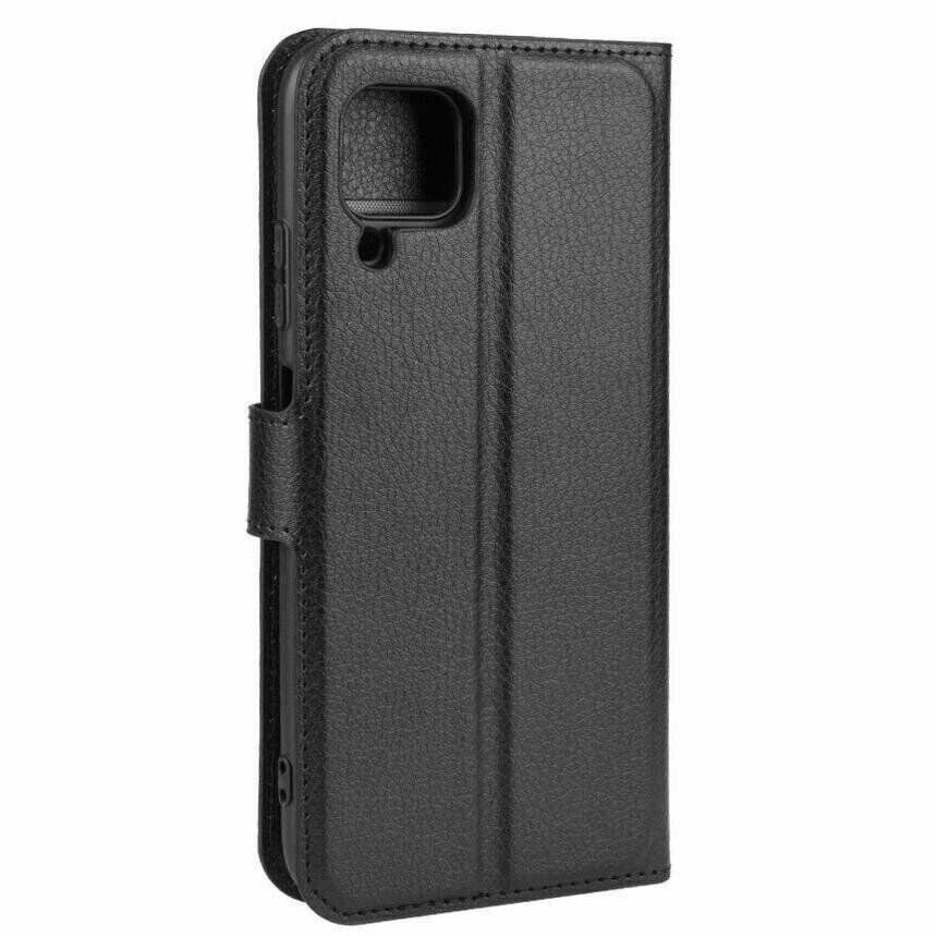 Чохол книжка з кишенями для карт на Samsung Galaxy A22 - Чорний фото 5