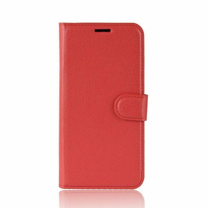 Чехол-Книжка с карманами для карт на Xiaomi Redmi Note 8 - Красный фото 6