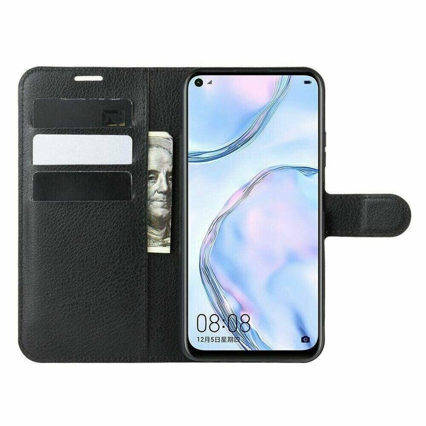 Чехол-Книжка с карманами для карт на Samsung Galaxy A22 - Черный фото 2