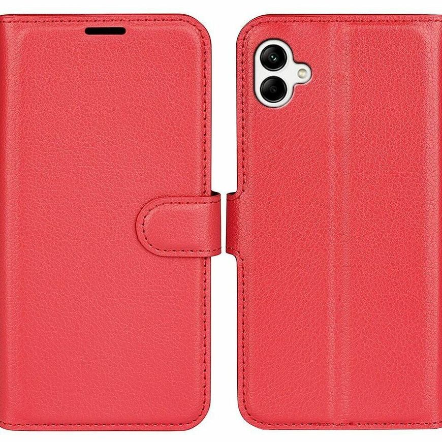 Чохол книжка з кишенями для карт на Samsung Galaxy A04 - Червоний фото 1