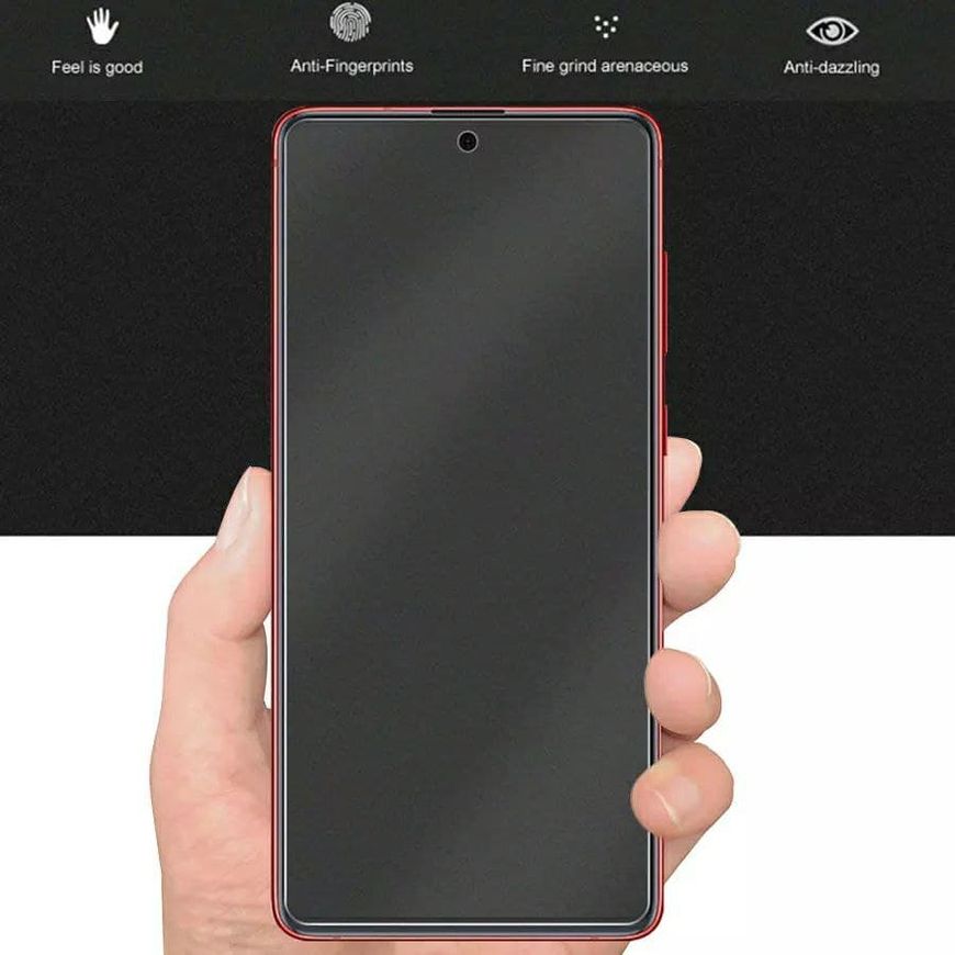 Матове захисне скло 2.5D для Xiaomi Redmi Note 10 4G / 10S / Poco M5s - Чорний фото 3