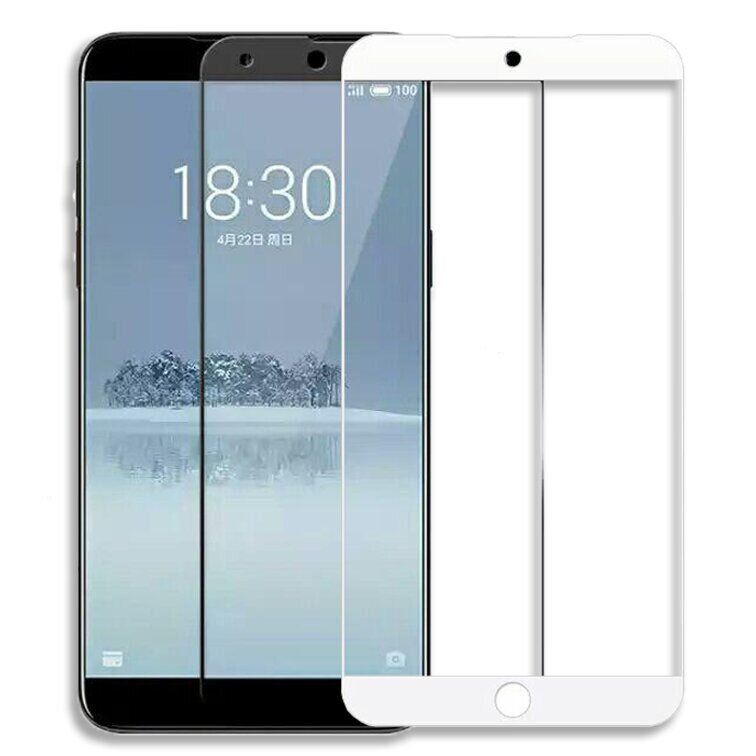 Защитное стекло 2.5D на весь экран для Meizu 15 lite - Белый фото 3