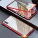 Магнитный чехол с защитным стеклом для Samsung Galaxy A30s / A50 / A50s - Красный фото 1