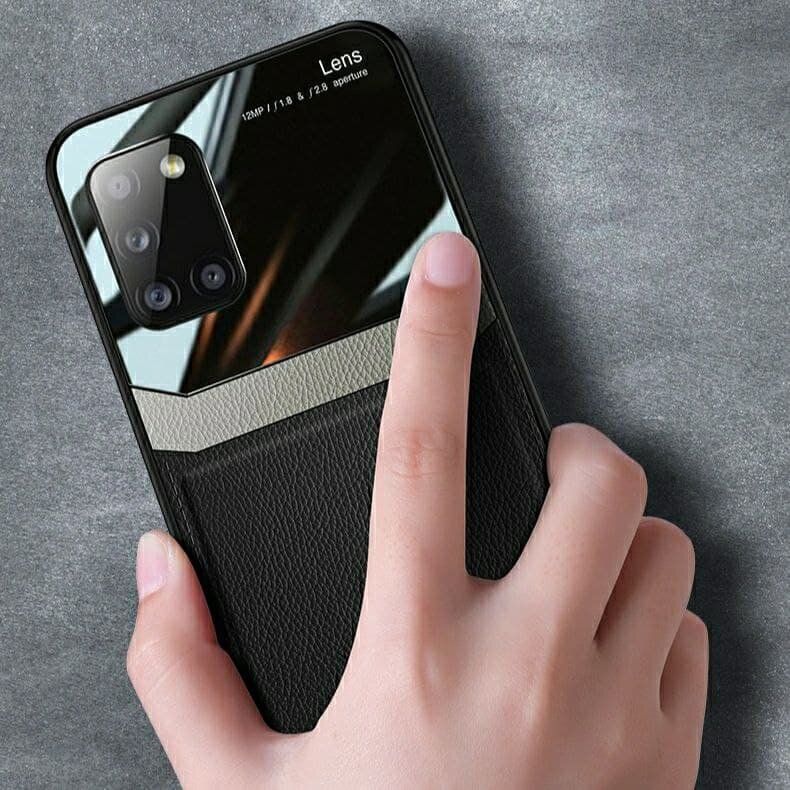 Чехол бампер DELICATE для Samsung Galaxy A31 - Черный фото 2