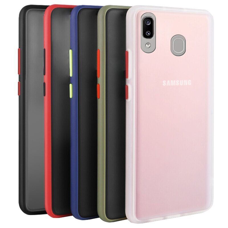Чехол Buttons Shield для Samsung Galaxy A20 / A30 - Красный фото 2