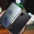 Матове захисне скло 2.5D для Xiaomi Mi11 lite - Чорний фото 1