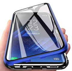 Магнитный чехол с защитным стеклом для Samsung Galaxy A20 / A30 - Синий фото 1