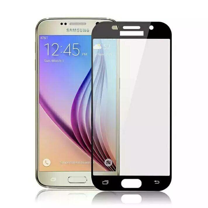 Захисне скло 2.5D на весь екран для Samsung Galaxy A7 (2017) / A720 - Чорний фото 1