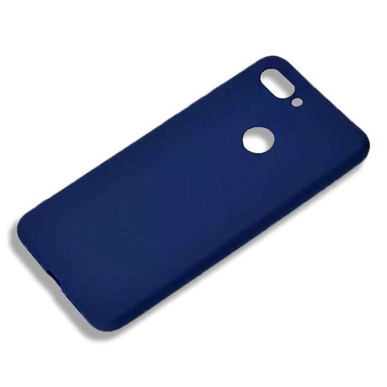 Чехол Candy Silicone для Xiaomi Mi8 lite - Синий фото 2