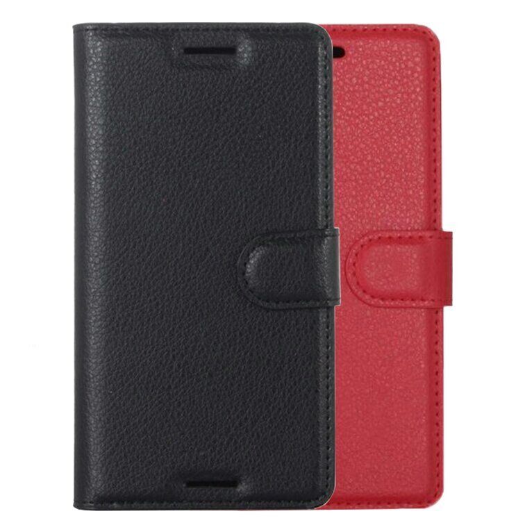 Чохол книжка з кишенями для карт на Sony Xperia XA1 Plus (G3412) - Чорний фото 5