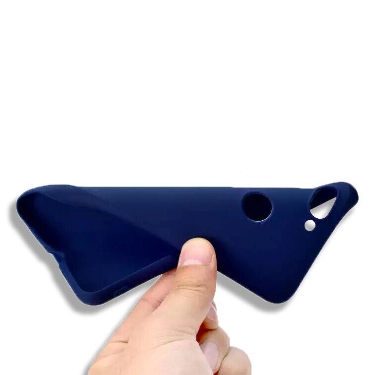 Чехол Candy Silicone для Xiaomi Mi8 lite - Синий фото 3