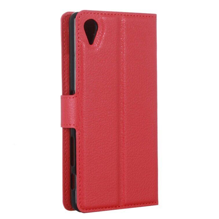 Чохол книжка з кишенями для карт на Sony Xperia XA1 Plus (G3412) - Червоний фото 3