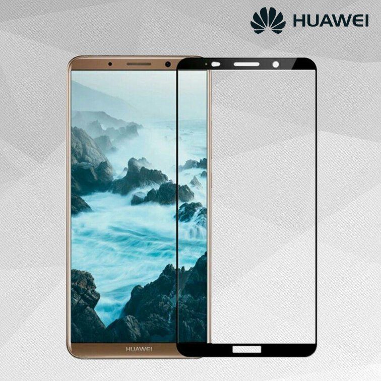Защитное стекло 2.5D на весь экран для Huawei Mate 10 - Черный фото 4