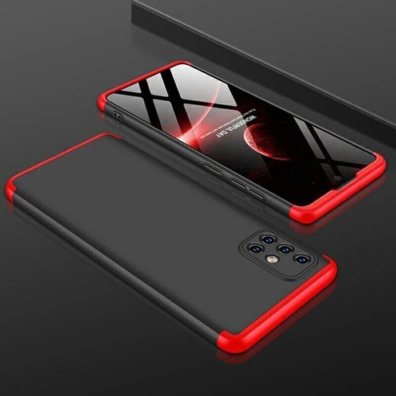 Чехол GKK 360 градусов для Samsung Galaxy A71 - Черно-Красный фото 2