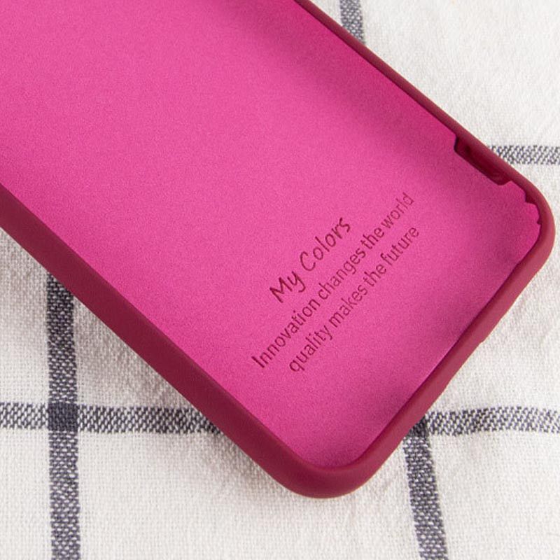 Чехол Silicone cover для Samsung Galaxy A52 - Бордовый фото 2