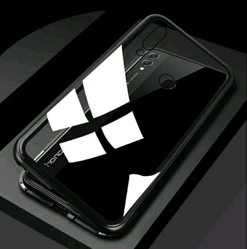 Магнітний чохол Metal Frame для Huawei Honor 8X - Чорний фото 2