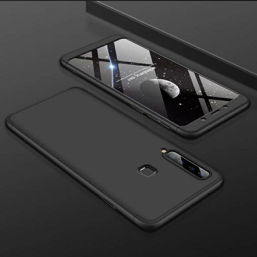 Чехол GKK 360 градусов для Samsung Galaxy A9 - Черный фото 2