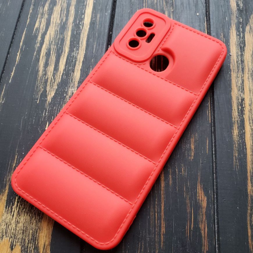 Чехол силиконовый Down Jacket для Tecno Spark 7 - Красный фото 2