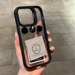 Чехол с подставкой и стеклом на камеру Lens Shield для iPhone 15 Pro Max цвет Черный