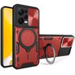 Чохол Magnetic Stand з захистом камери для Xiaomi Redmi 12 колір Червоний