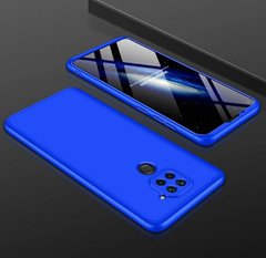 Чехол GKK 360 градусов для Xiaomi Redmi 10X / Note 9 - Синий фото 1