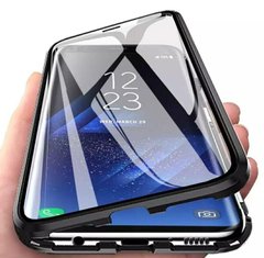 Магнитный чехол с защитным стеклом для Samsung Galaxy A20 / A30 - Чёрный фото 1