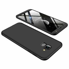 Чехол GKK 360 градусов для Samsung Galaxy A8 (2018) - Чёрный фото 1