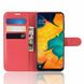 Чохол книжка з кишенями для карт на Samsung Galaxy A20 / A30 - Червоний фото 5