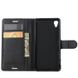Чохол книжка з кишенями для карт на Sony Xperia XA1 Plus (G3412) - Чорний фото 3