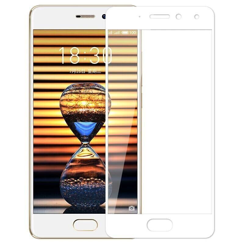 Защитное стекло 2.5D на весь экран для Meizu Pro 7 Plus - Белый фото 1