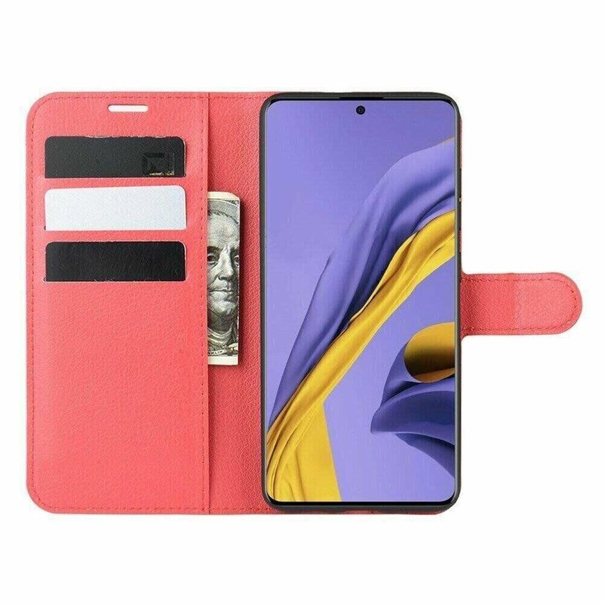 Чехол-Книжка с карманами для карт на Samsung Galaxy A71 - Красный фото 2