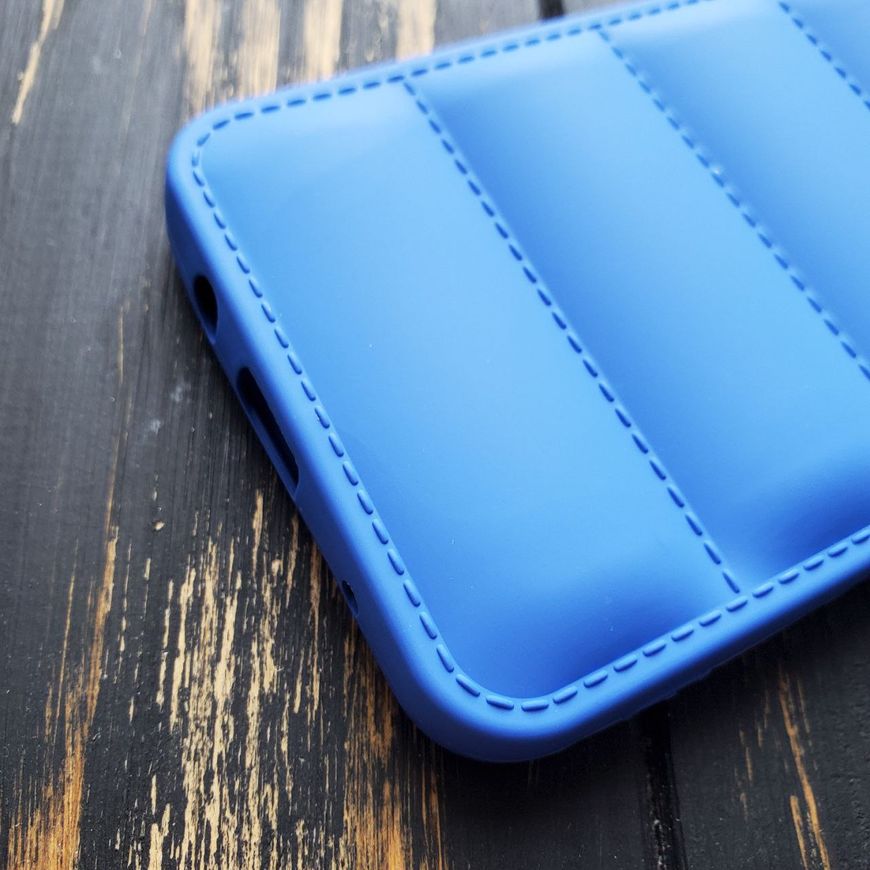 Чехол силиконовый Down Jacket для Tecno Spark 7 - Синий фото 5