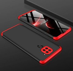 Чехол GKK 360 градусов для Xiaomi Redmi 10X / Note 9 - Черно-Красный фото 1